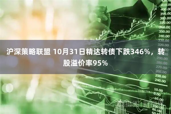 沪深策略联盟 10月31日精达转债下跌346%，转股溢价率95%